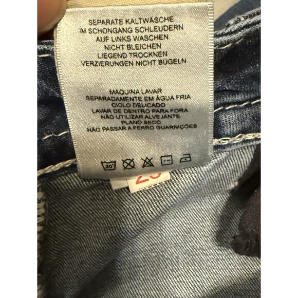 Miss Me Jeans Size 29 Easy Boot Distressed Mid Rise Rhinestones - Picture 6 of 11